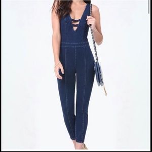 Bebe Demin Jumpsuit